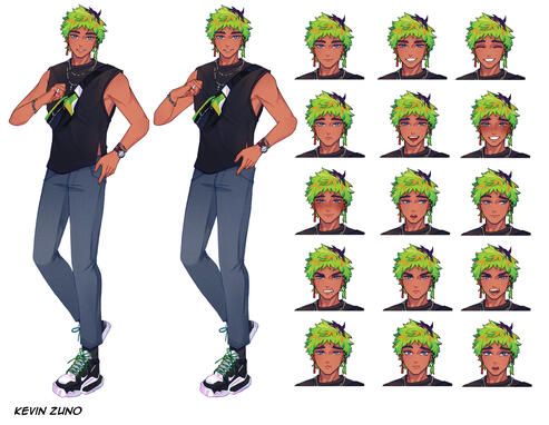 Kevin Zuno | full sprite & expressions