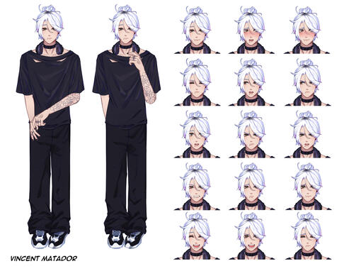 Vince Matador | full sprite & expressions